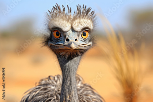 Emu bird in the wild