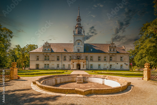 Neo-Renaissance palace in Tulowice, Poland. photo