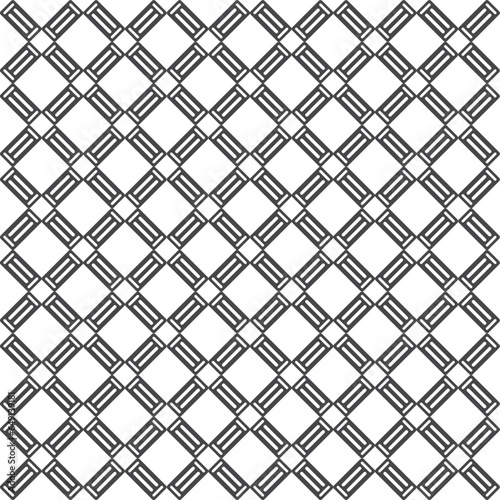 Vector seamless pattern from geometric tiles ,modern stylish texture may be used as background or fabric textile ,black and white pattern