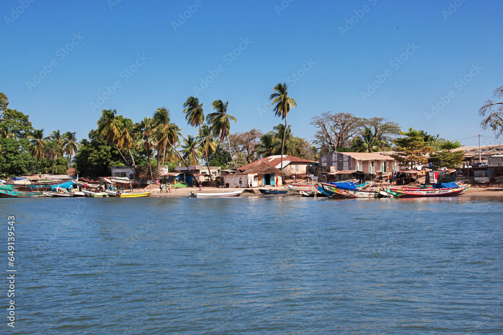 Small village on Casamance river, Ziguinchor Region, Senegal, West Africa
