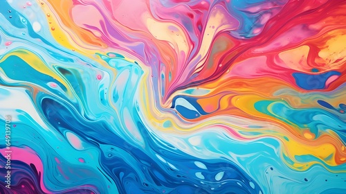 colorful swirl and wave of painting marble art