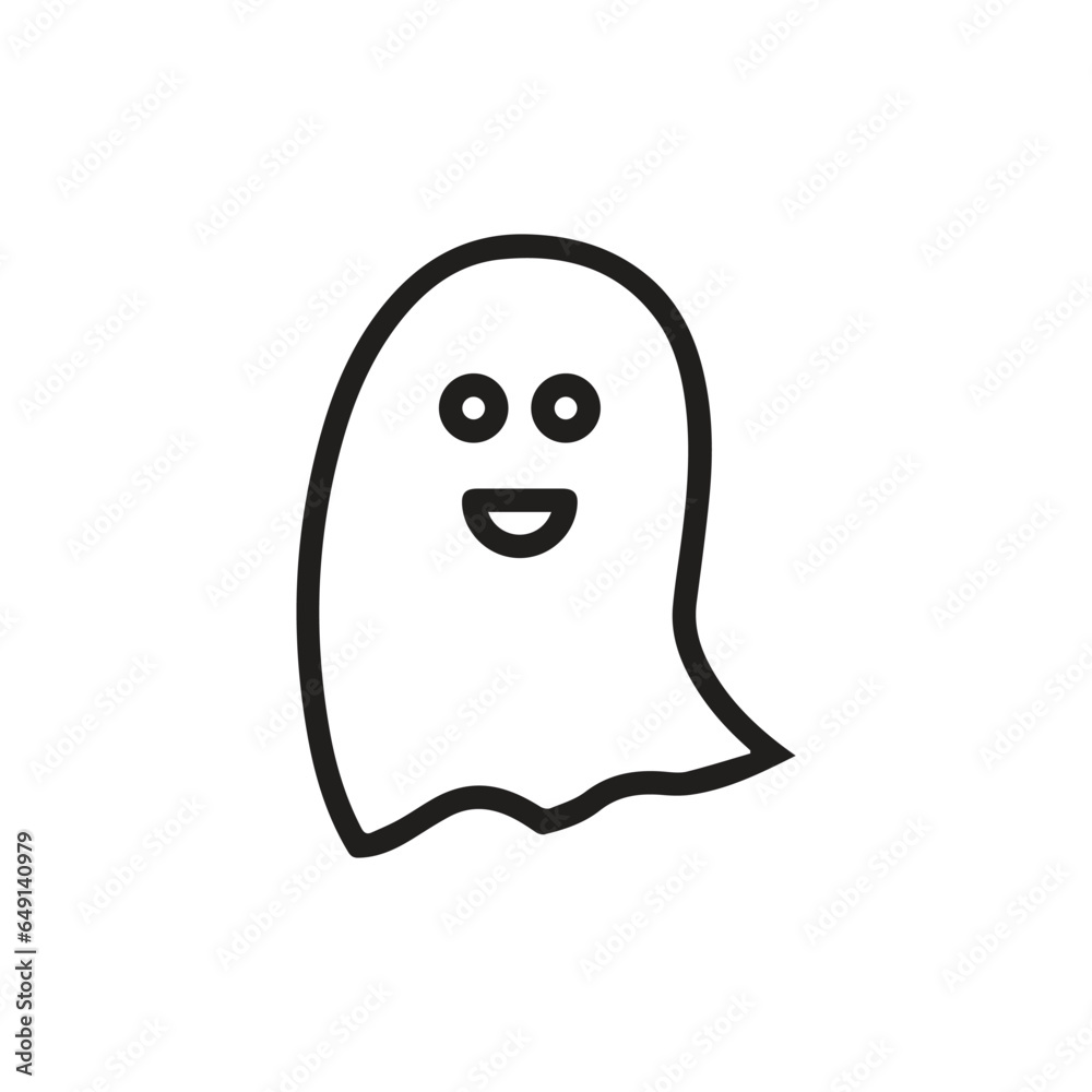 Ghost icon vector. Linear style sign for mobile concept and web design. Ghost symbol illustration. Pixel vector graphics - Vector. Ghost icon vector. Linear style sign for mobile concept and web design. Ghost symbol illustration. Pixel vector graphics - Vector.