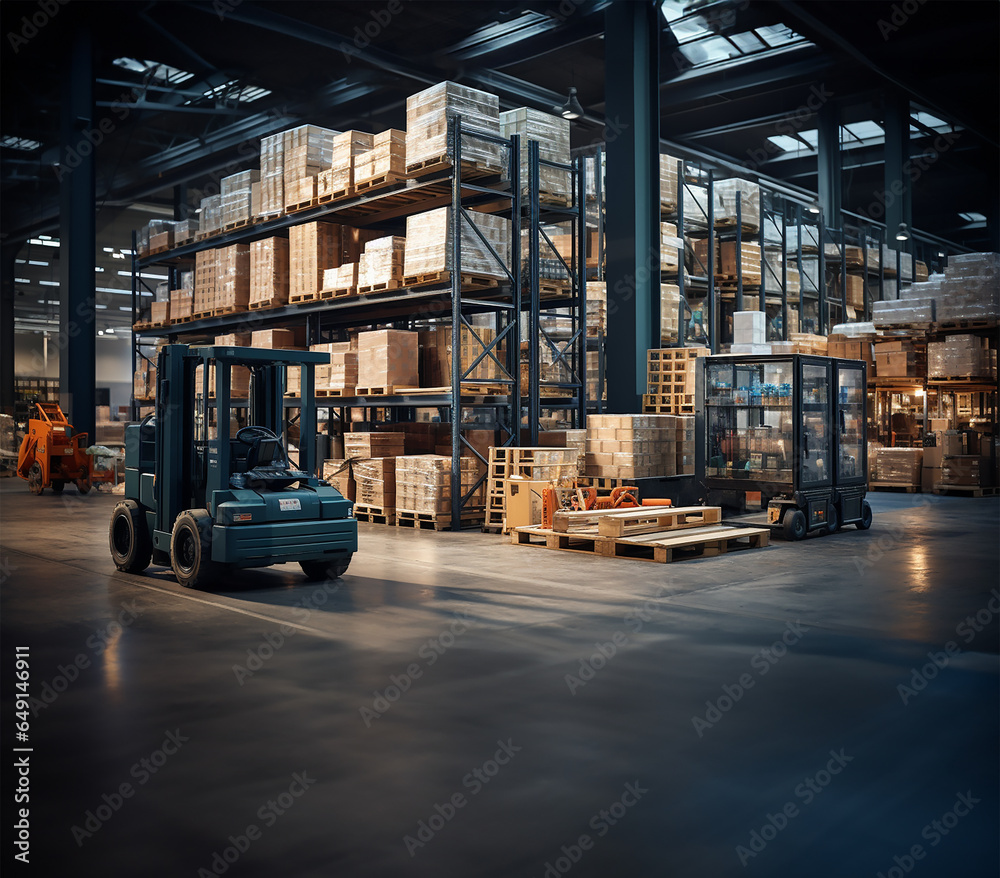 retail warehouse full of shelves with goods in cartons retail warehouse full of shelves with goods in cartons