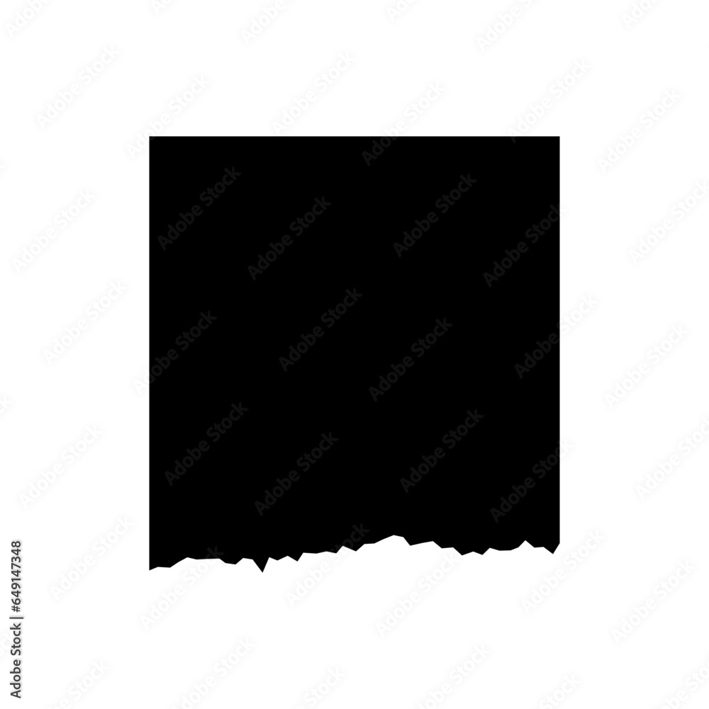Obraz premium Torn paper icon vector. Torn sheet illustration sign. Piece of paper symbol or logo.