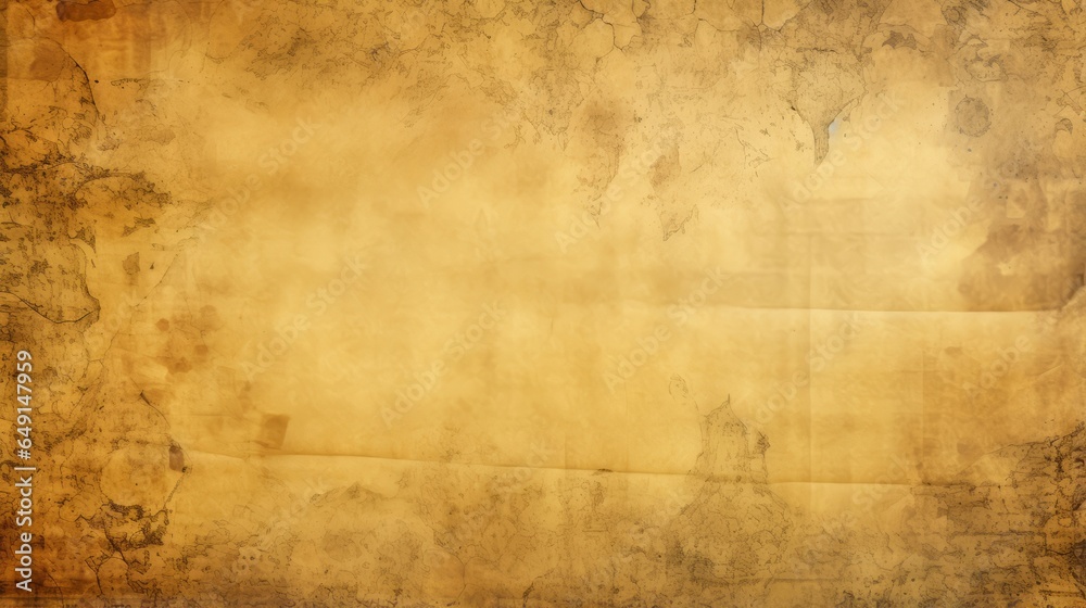 Aged parchment: Texture of antique, yellowed parchment paper