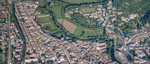 eastern part of walled town at Rieti, Italy © hal_pand_108
