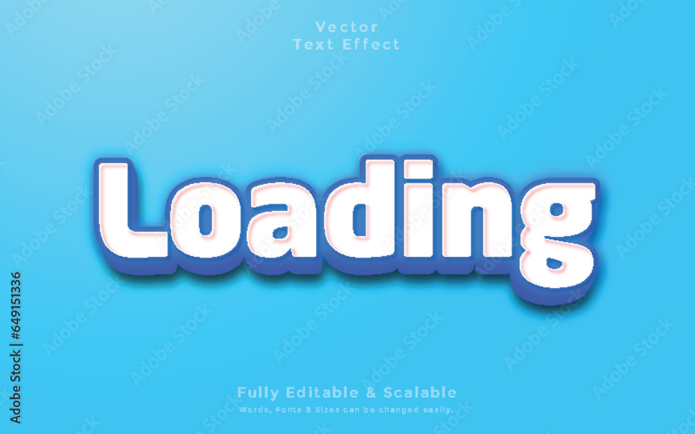 Loading 3d editable text effect Loading 3d editable text effect