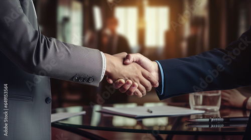 Hand photo of successful business agreement