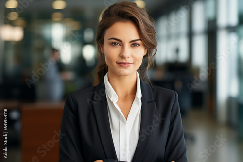 Business woman, portrait and lawyer at a law firm feeling proud of corporate vision