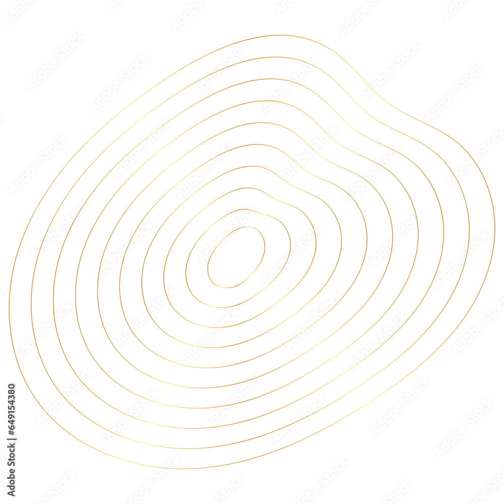 Fototapeta premium Gold Wave Wireframe