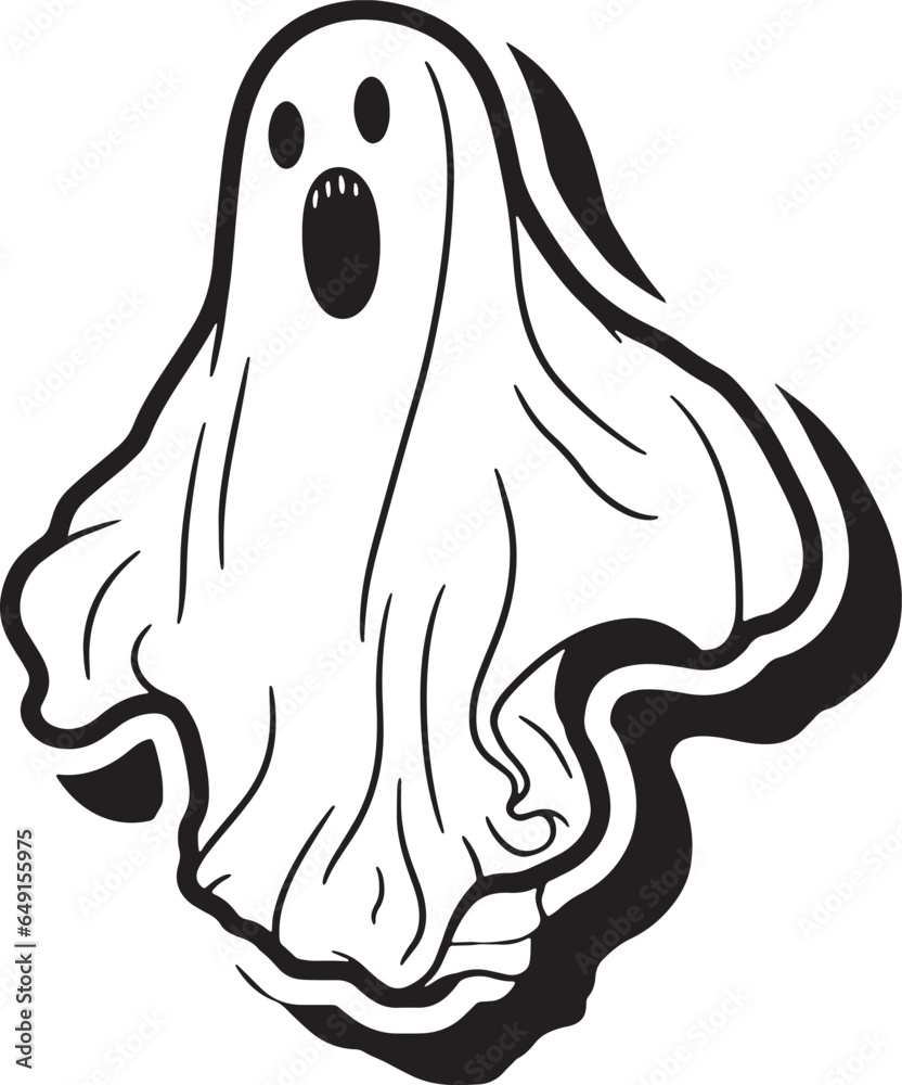 Halloween Skeleton Ghost Skeleton creepy character scary creature with skull and bones isolated on white background silhouette vector Halloween Skeleton Ghost Skeleton creepy character scary creature with skull and bones isolated on white background silhouette vector