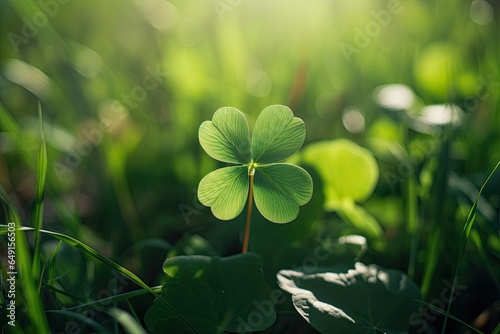four clover in the grass