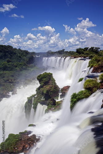 Iguassu Falls Located in Brazil  Argentina  and Paraguay.  South America