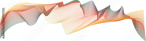 spectrum gradient line wave for element design