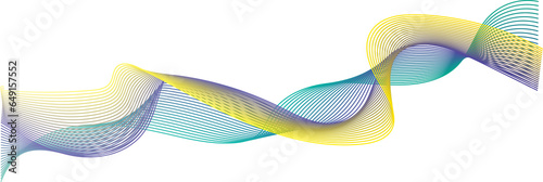 spectrum gradient line wave for element design