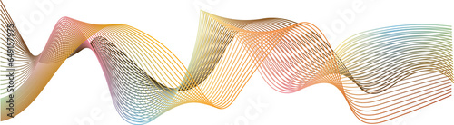 spectrum gradient line wave for element design