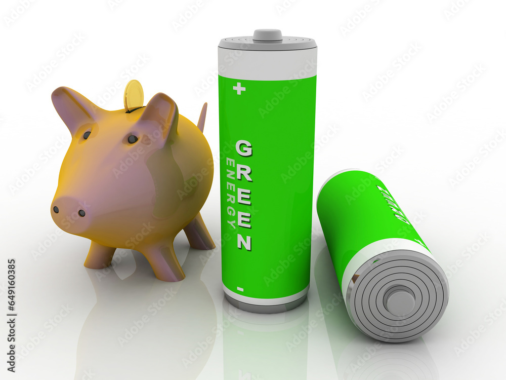 3d rendering green energy battery with piggy bank
3d rendering green energy battery with piggy bank