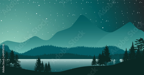 view of Lake at night © Bot