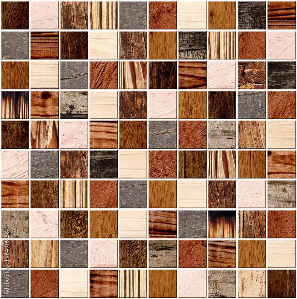 Square background with wooden pattern of different colors. Samples ...