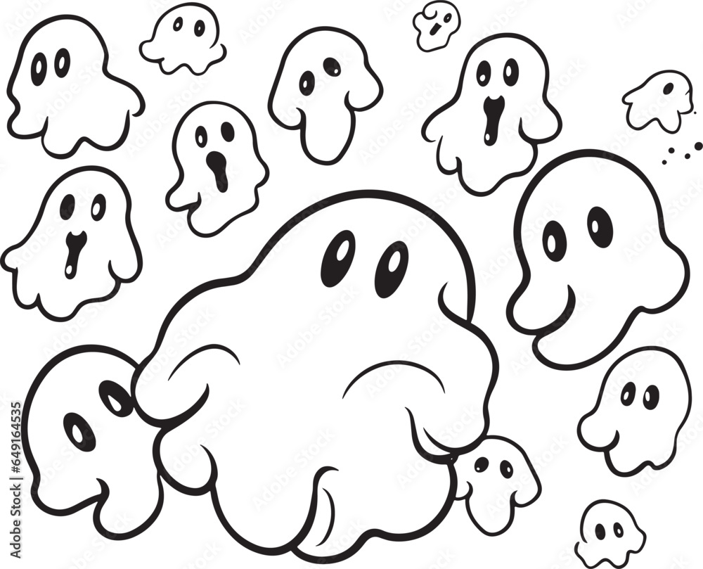 Halloween Cute Skeleton Ghost Skeleton creepy character scary creature