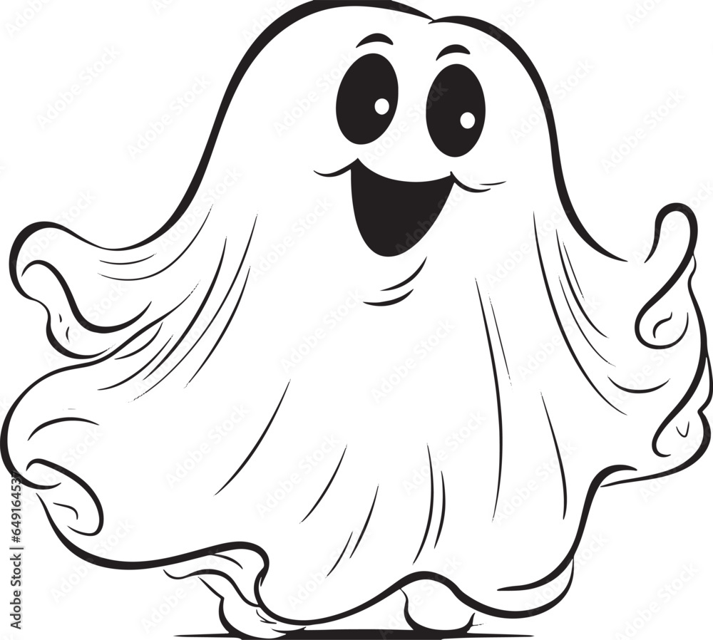 Halloween Cute Skeleton Ghost Skeleton creepy character scary creature with skull and bones isolated on white background silhouette vector Halloween Cute Skeleton Ghost Skeleton creepy character scary creature with skull and bones isolated on white background silhouette vector