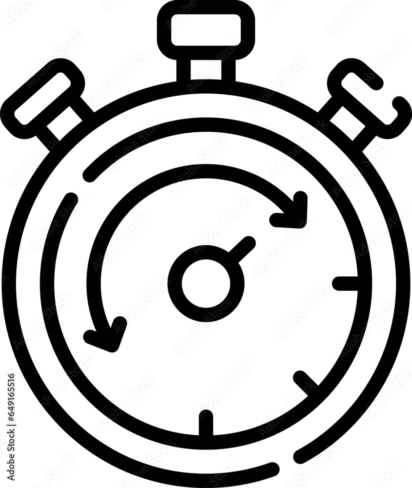 Stopwatch icon, Time symbol, Stopwatch illustration, Timing emblem