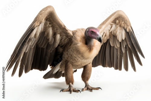 vulture on white background