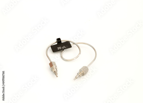 The sample injection loop for HPLC, 25 microliter.