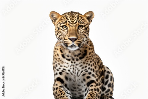 leopard on white background © Tomi adi kartika