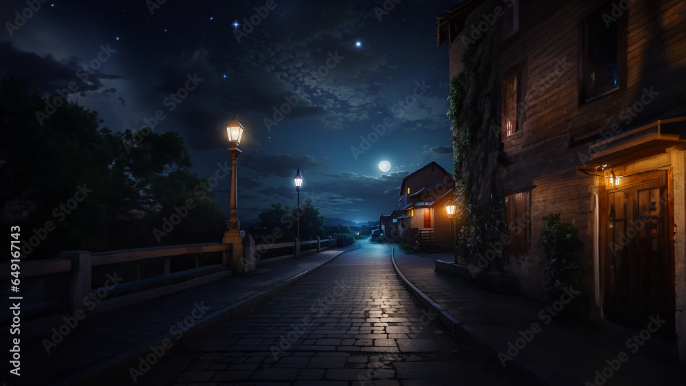 Digital background canvas for night photo