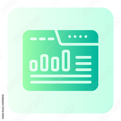 web analysis gradient icon