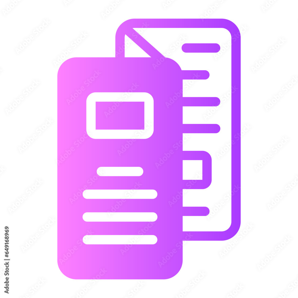 brochure gradient icon brochure gradient icon
