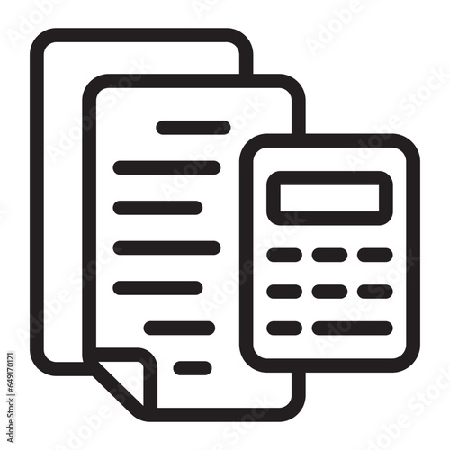 accounting line icon
