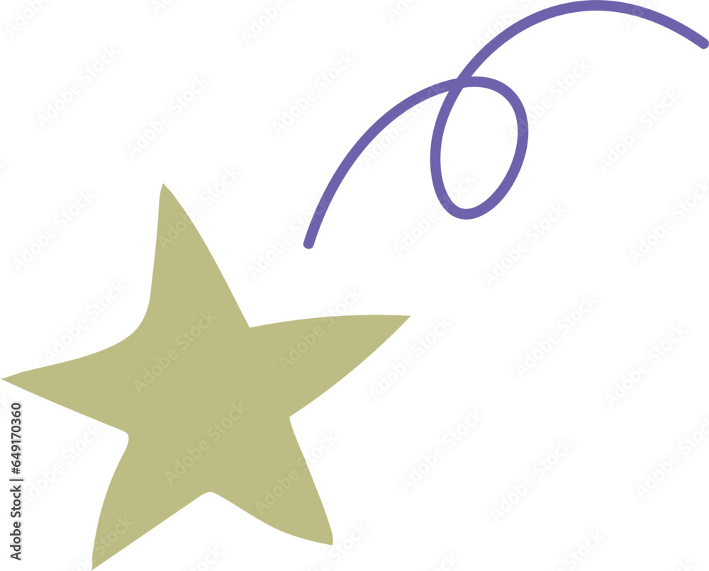 Obraz premium shooting star isloated