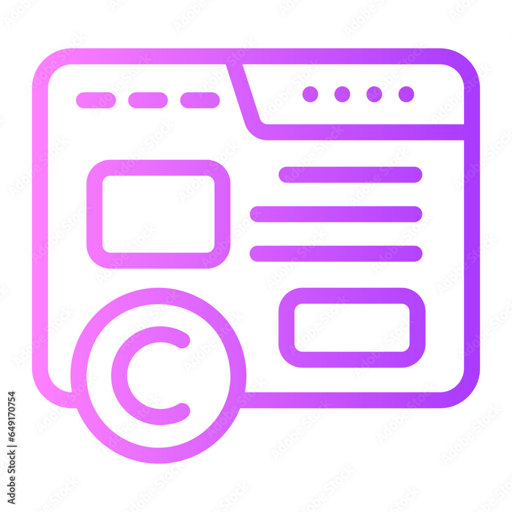 copyright gradient icon copyright gradient icon