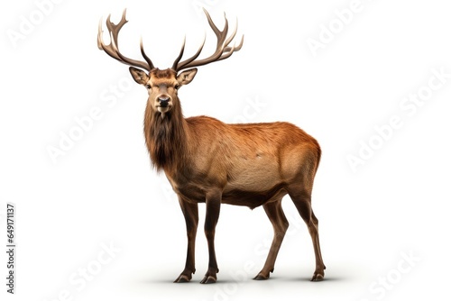 elk on white photo