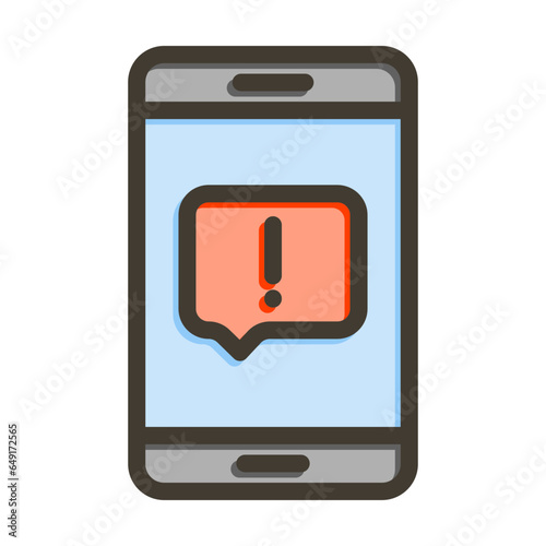 Complaint Vector Thick Line Filled Colors Icon Design Vector Thick Line Filled Colors Icon Design