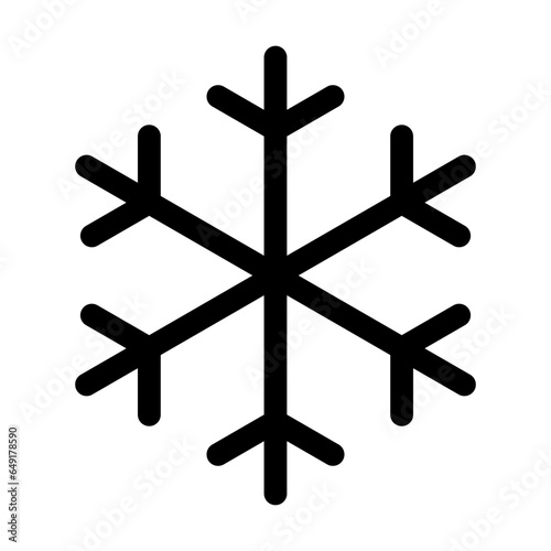 Snowflake line icon. Vector graphics