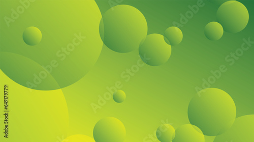 Green and yellow abstract circle gradient modern graphic background