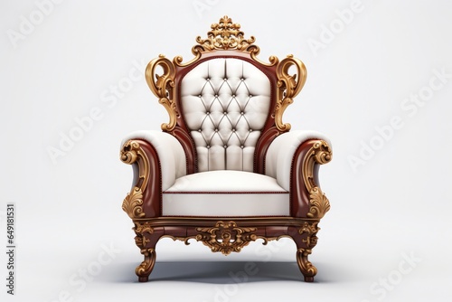 king style chair on white