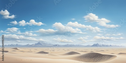 hot sun in a wide desert