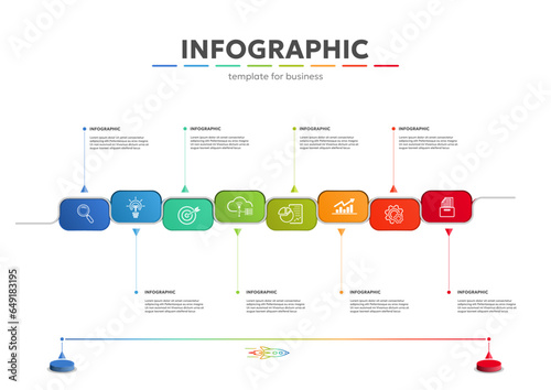 Infographic  Steps  template business.   presentation Concept Timeline diagram , vector 