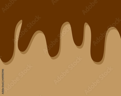 the vector of an chocolate melted backround