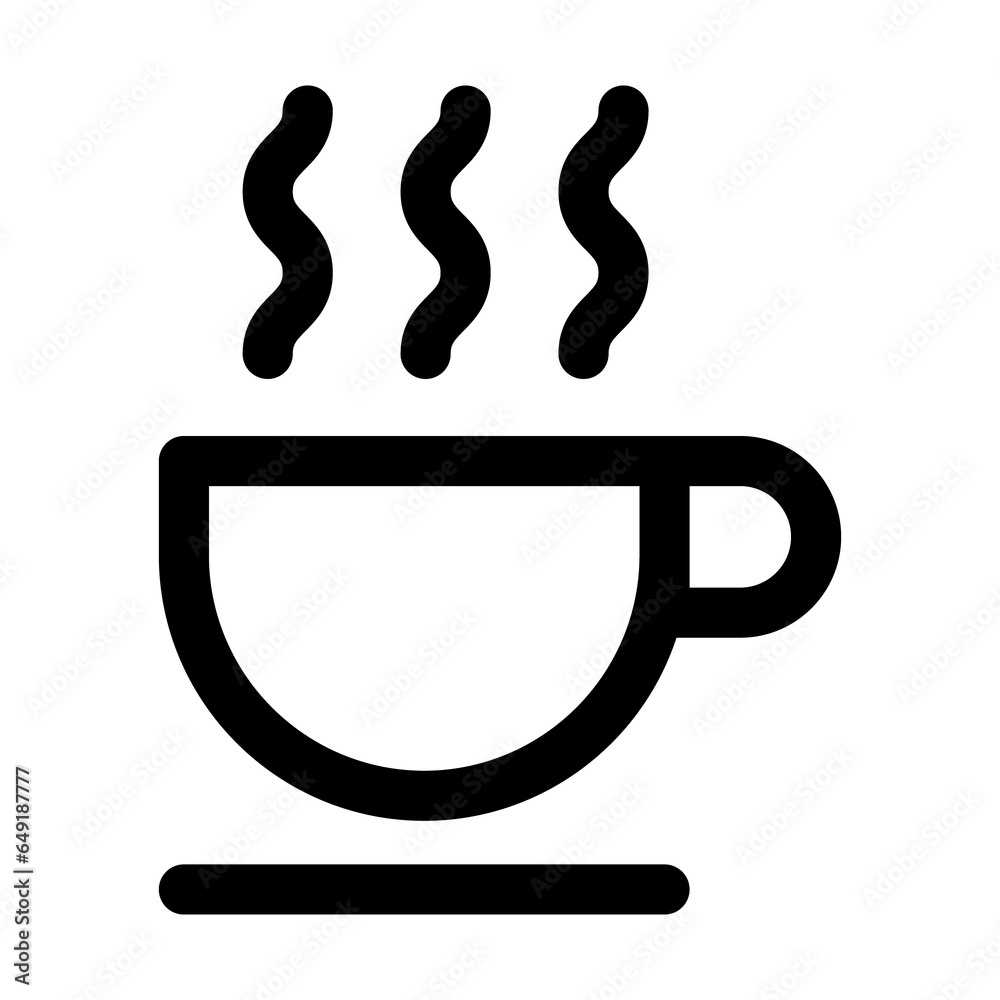 Drink Icon in Black and White Transparent Background Drink Icon in Black and White Transparent Background