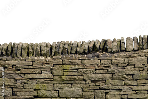 Dry stone wall in the Peak District National Park