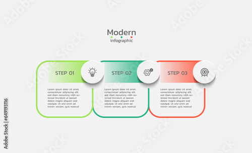 Presentation infographic business conceptual template banners