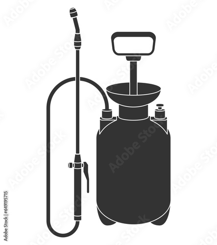 Garden manual sprayer - monochrome icon