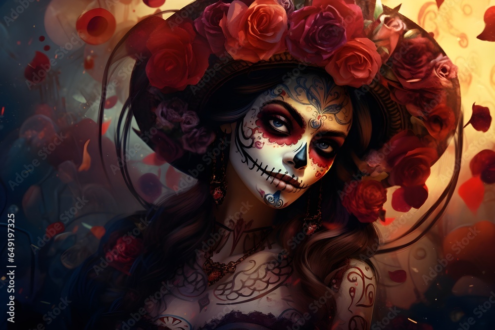 Illustration day of the dead
