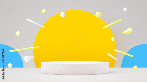 Abstract scene background. Product presentation, mock up, show cosmetic product, Podium, stage pedestal or platform.