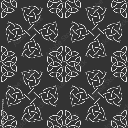 Celtic style pattern seamless. Vector illustration